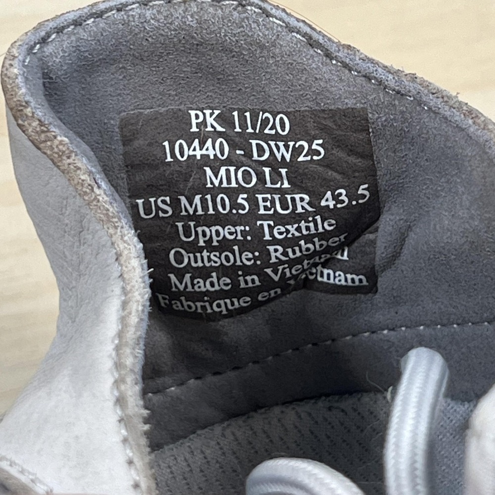 OluKai Mio Li Shoes Mens Size 10.5 Gray Mesh Leather Casual Sneakers 10440-DW25 - Picture 9 of 9